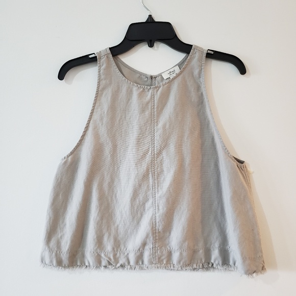 Wilfred Tops - Wilfred Octave beige linen top with keyhole size M